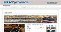 Desktop Screenshot of dominionauto.com