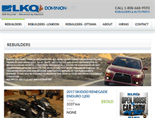 Tablet Screenshot of dominionauto.com